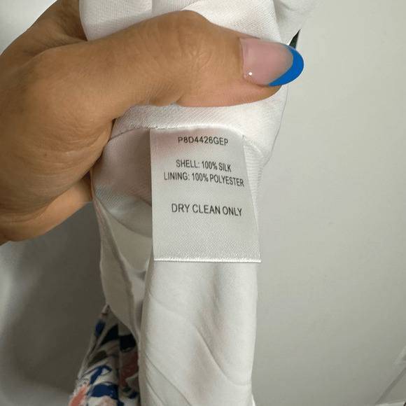 PARKER Allister Dress In Floral Fiesta Silk Halter Ruffle High Low Women's XS - Picture 7 of 7